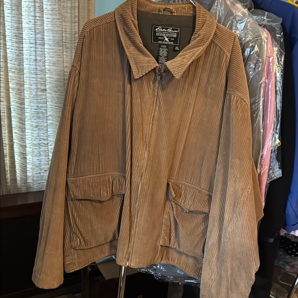 Eddie Bauer Men's Tan Corduroy Jacket